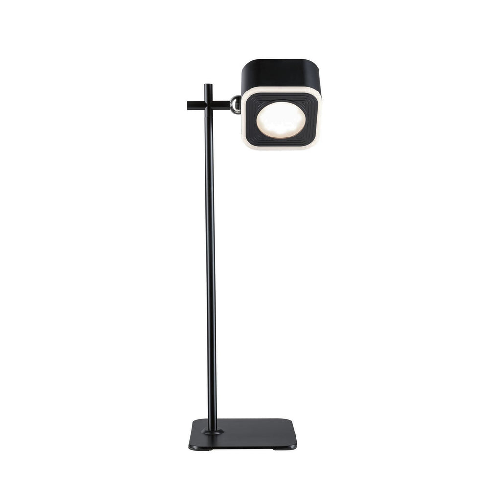 LED bordlampe Varia oppladbar dimbar CCT svart 37 cm med veggholder