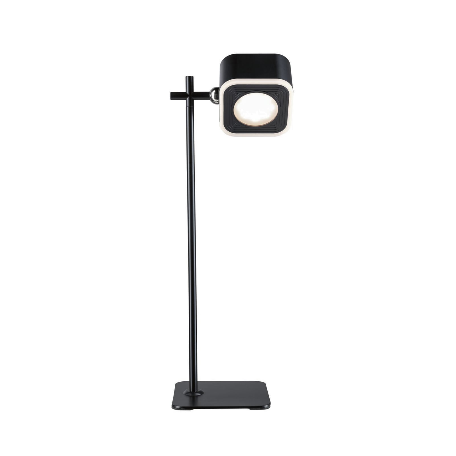 LED bordlampe Varia oppladbar dimbar CCT svart 37 cm med veggholder