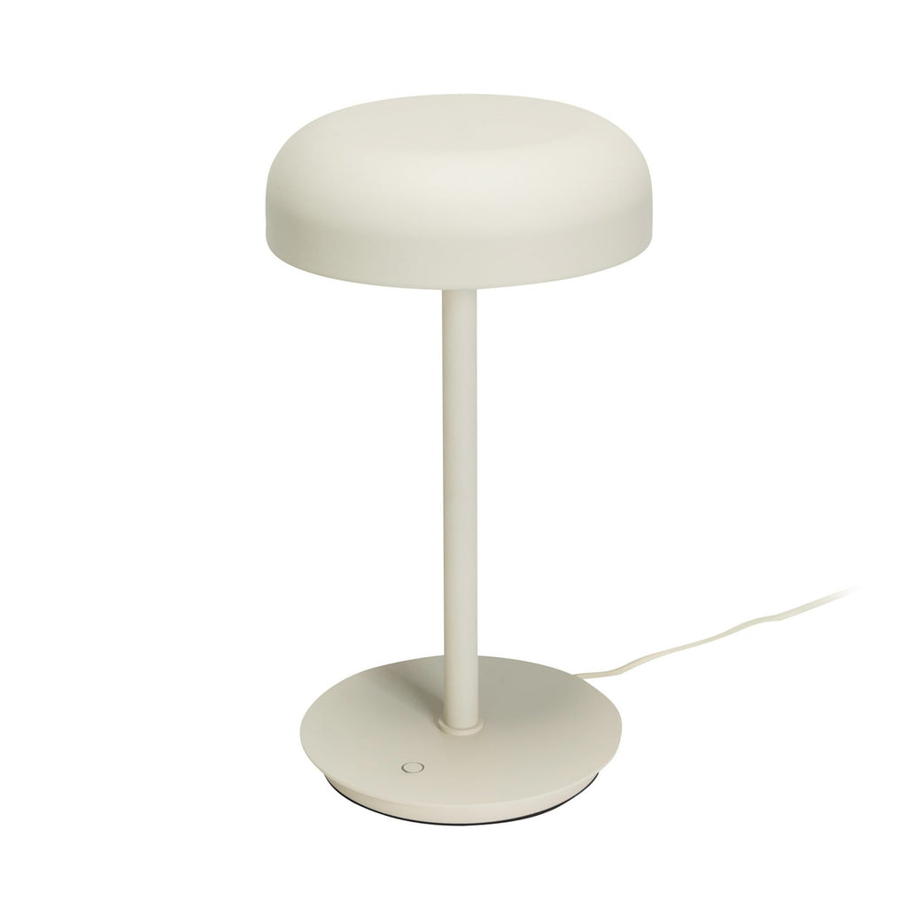 LED bordlampe Velo dimbar sandbeige montert