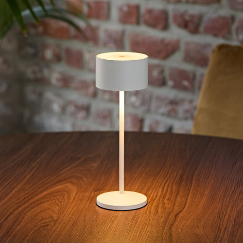 LED bordlampe Veluna oppladbar 3-pk hvit CCT IP44 bakside