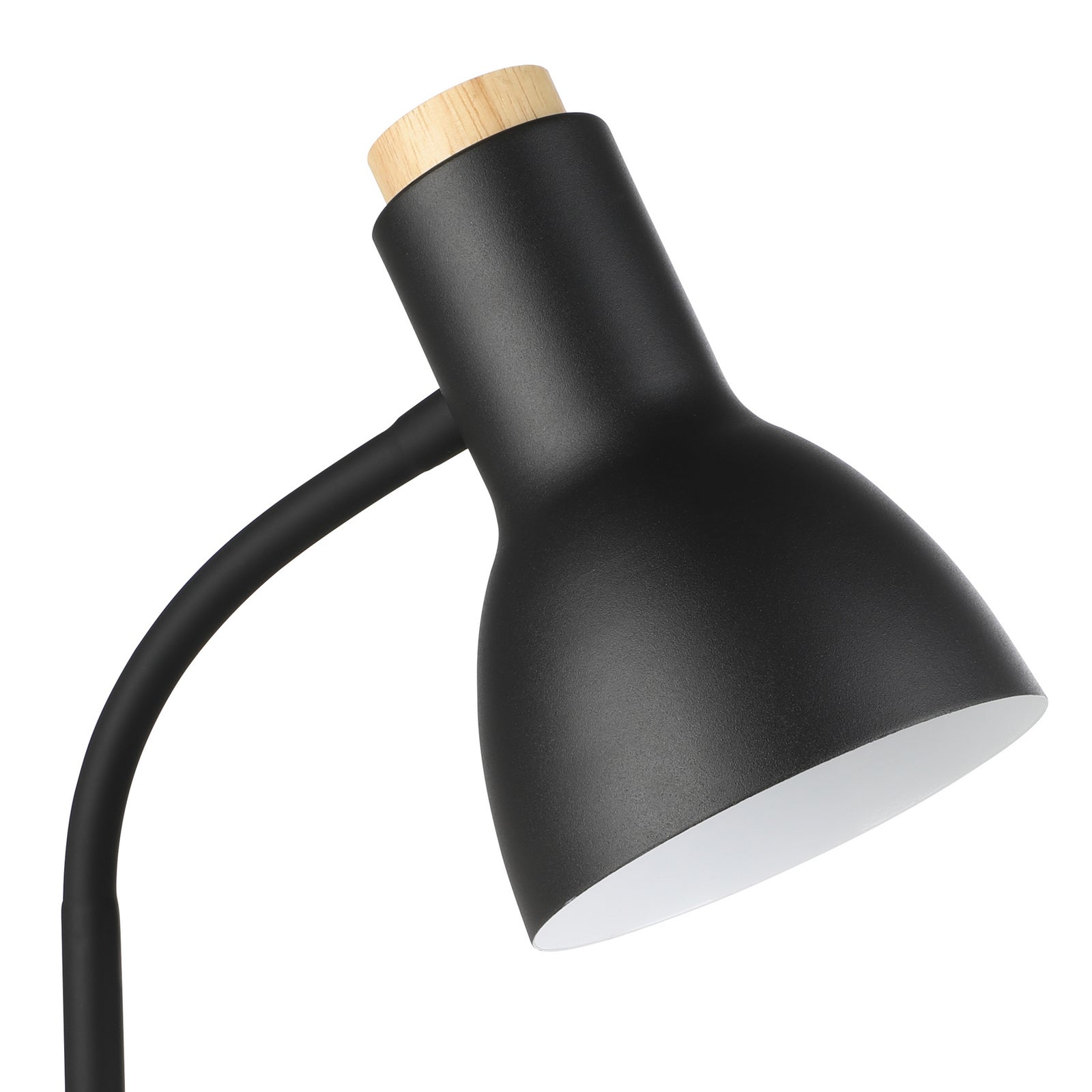 LED bordlampe Veradal-QI med berøringsdimmer svart/hvit visning av QI-ladeflate