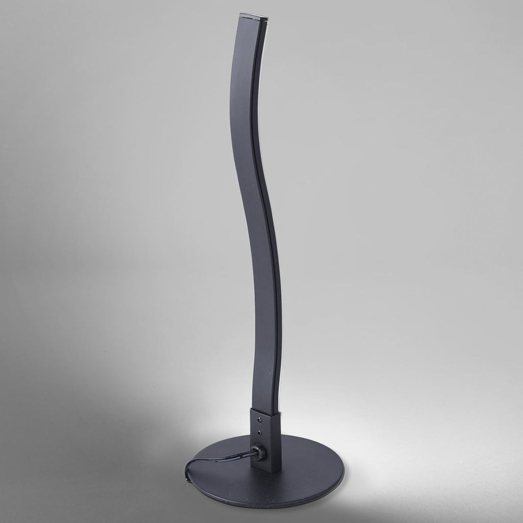 LED bordlampe Wave bølgeformet svart bakside