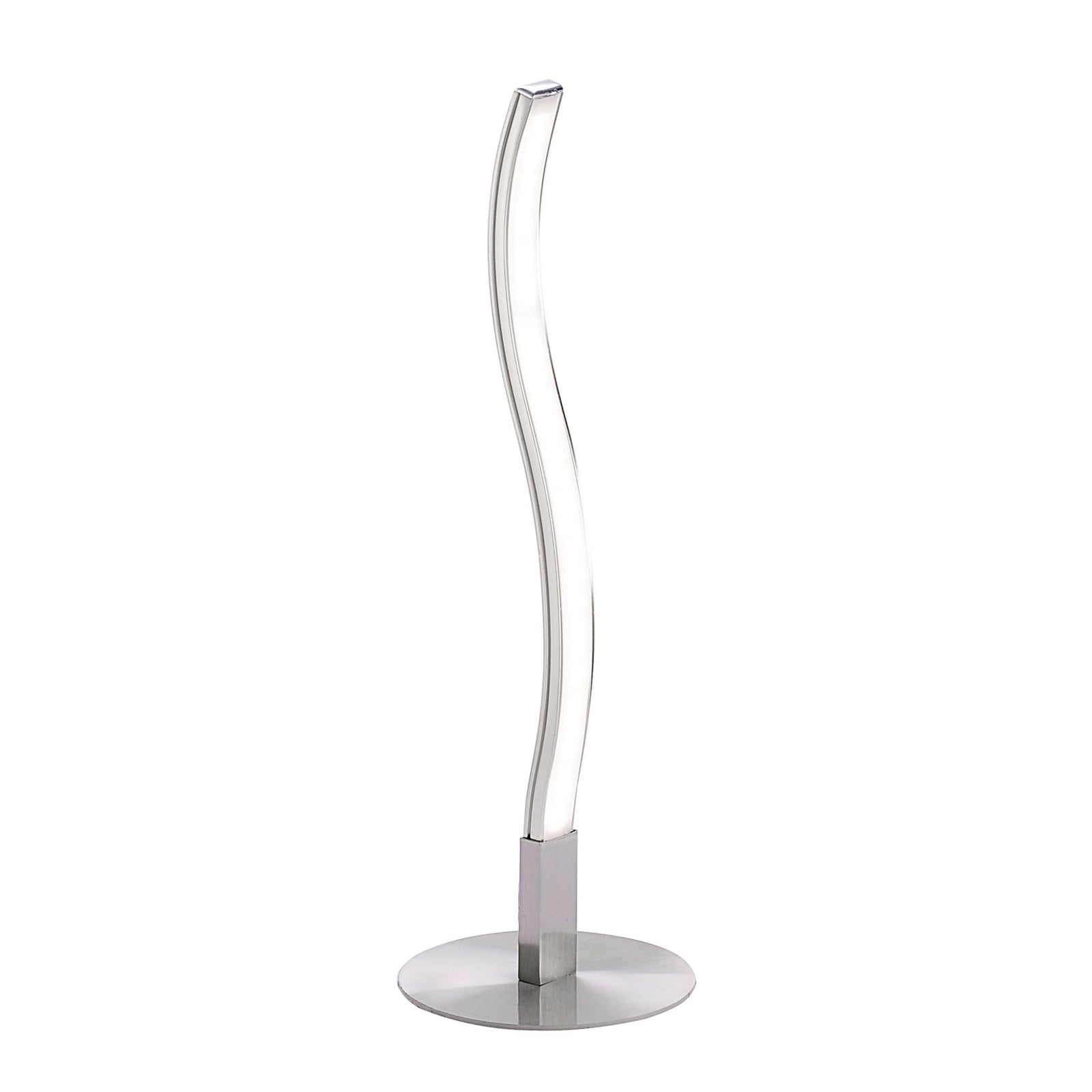 LED bordlampe Wave varmhvit 3000K 30 cm hvit/sølv bakside