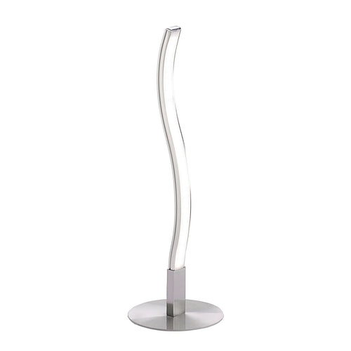 LED bordlampe Wave varmhvit 3000K 30 cm hvit/sølv bakside