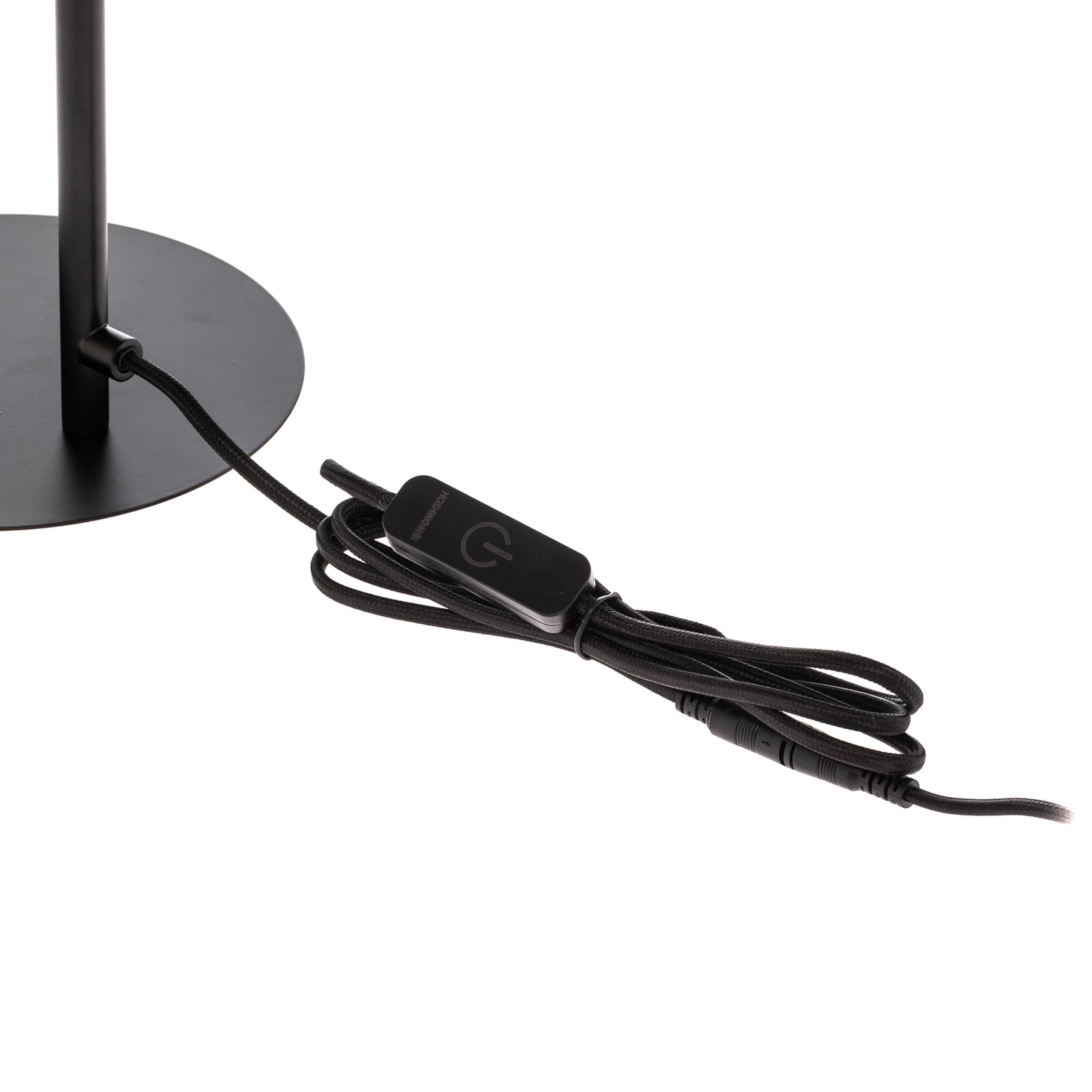LED bordlampe Yekta dimbar svart sideprofil