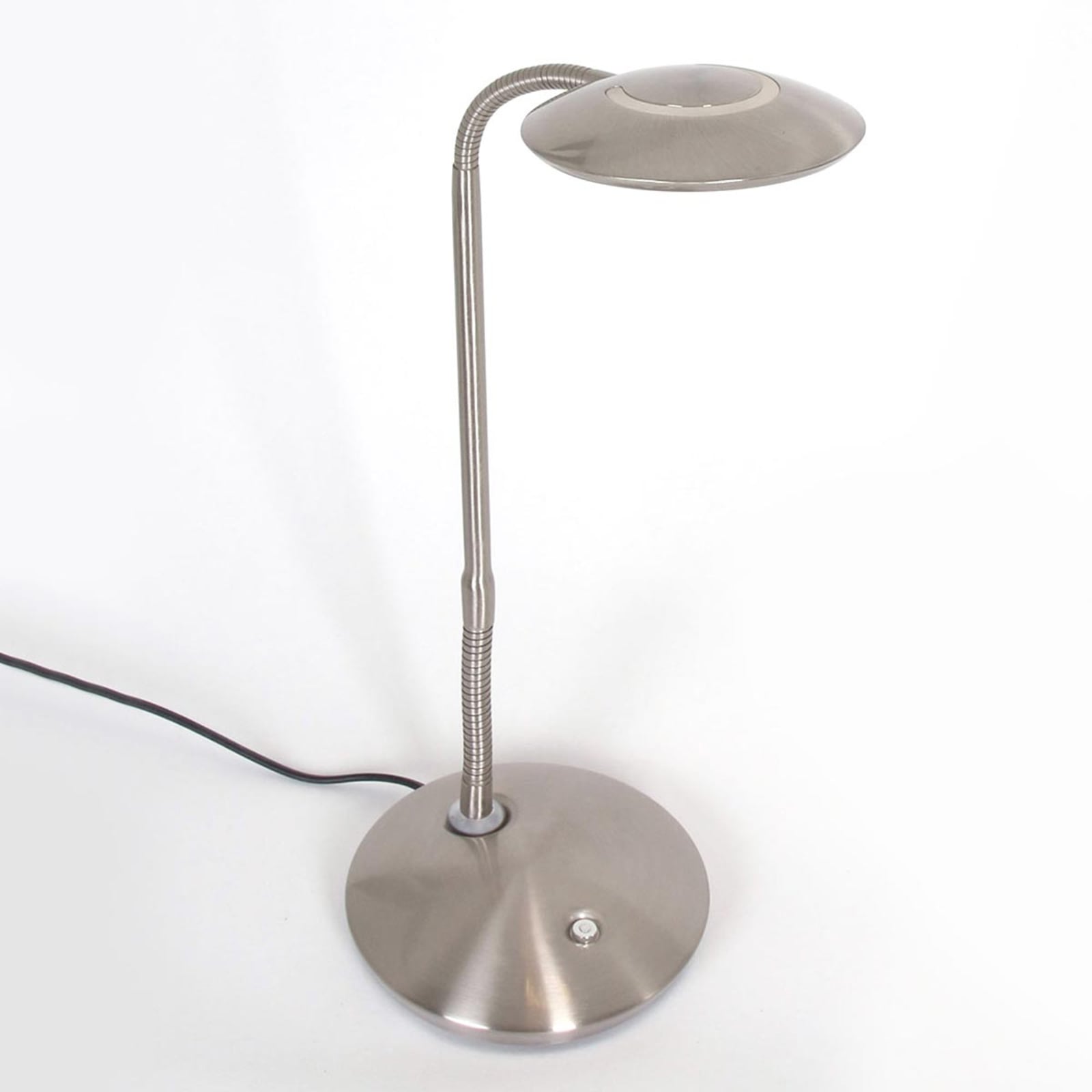 LED bordlampe Zenith dimbar CCT børstet stål 42 cm bakside