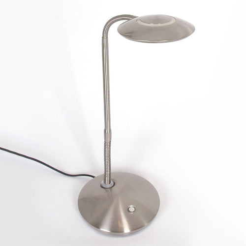 LED bordlampe Zenith dimbar CCT børstet stål 42 cm bakside