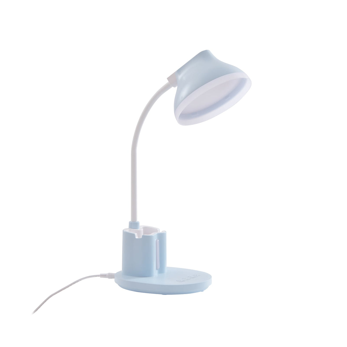 Detalj av LED bordlampe Zephyra blå CCT dimbar touchdimmer