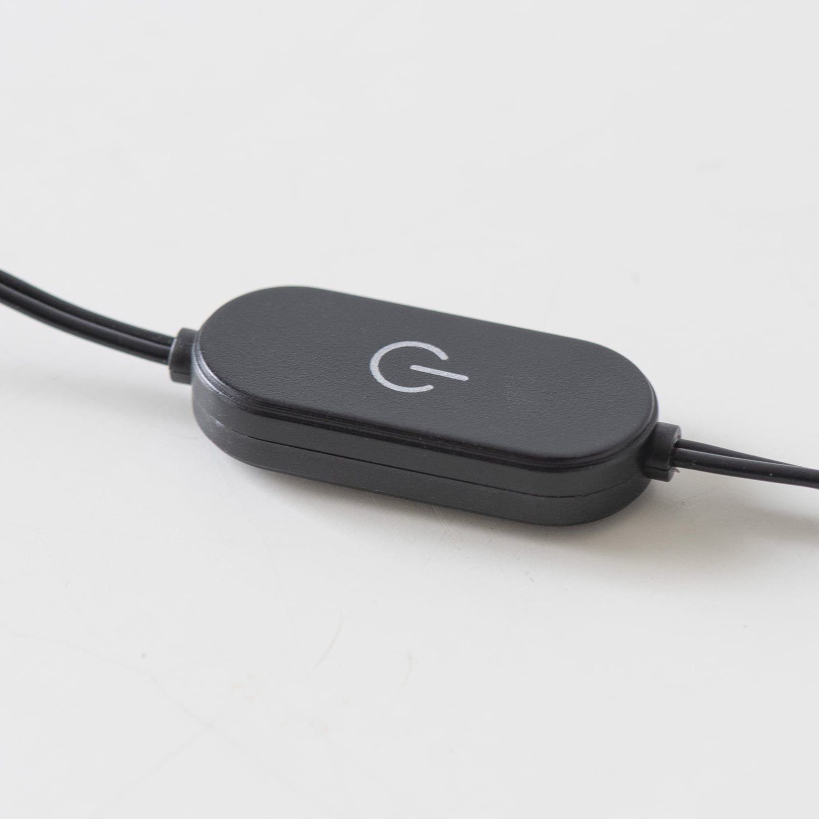 LED bordlampe Zula røykgrå glass dimbar 42 cm med bryter på kabel