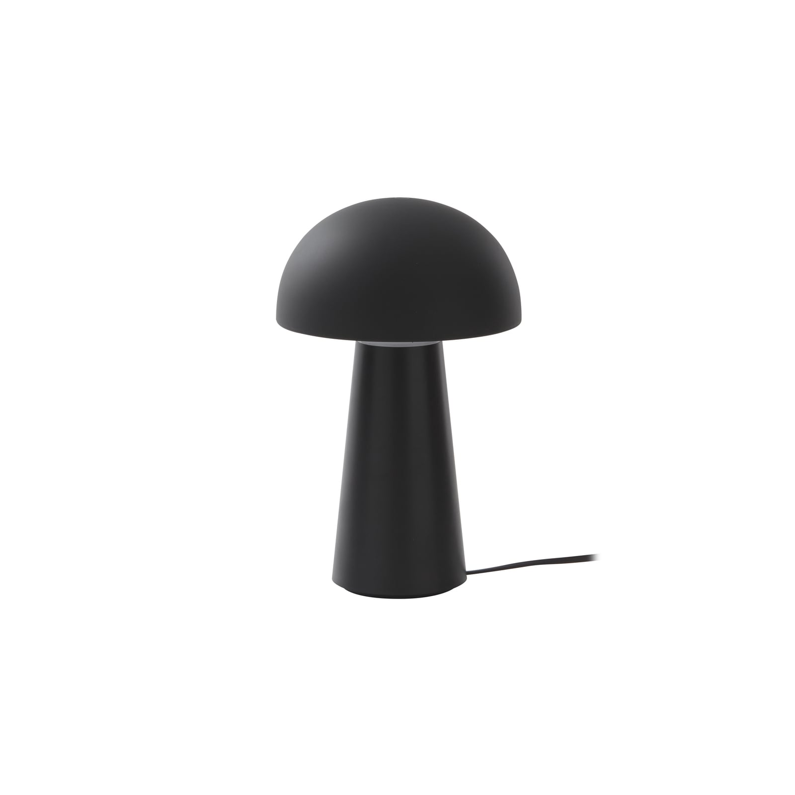 LED bordlampe Zyre dimbar svart IP44 med akku montert i stue