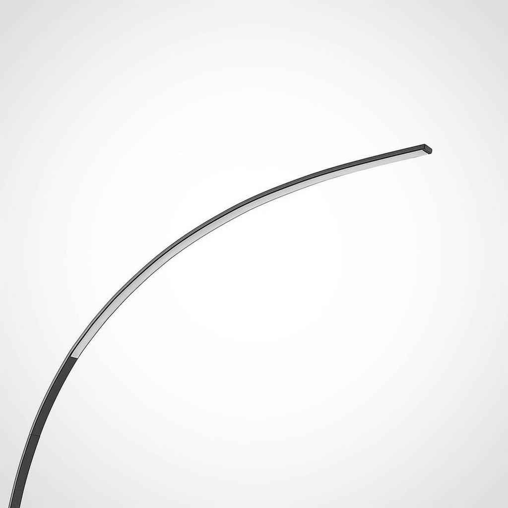 LED buegulvlampe Kendra svart aluminium marmor profilbilde