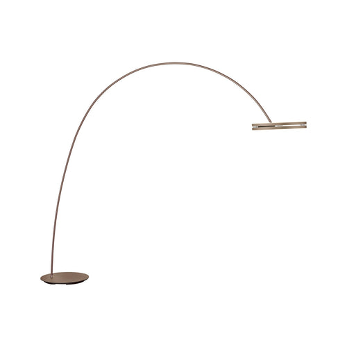 LED buegulvlampe Loop-Bow dimbar bronsefarget 290 cm bakside