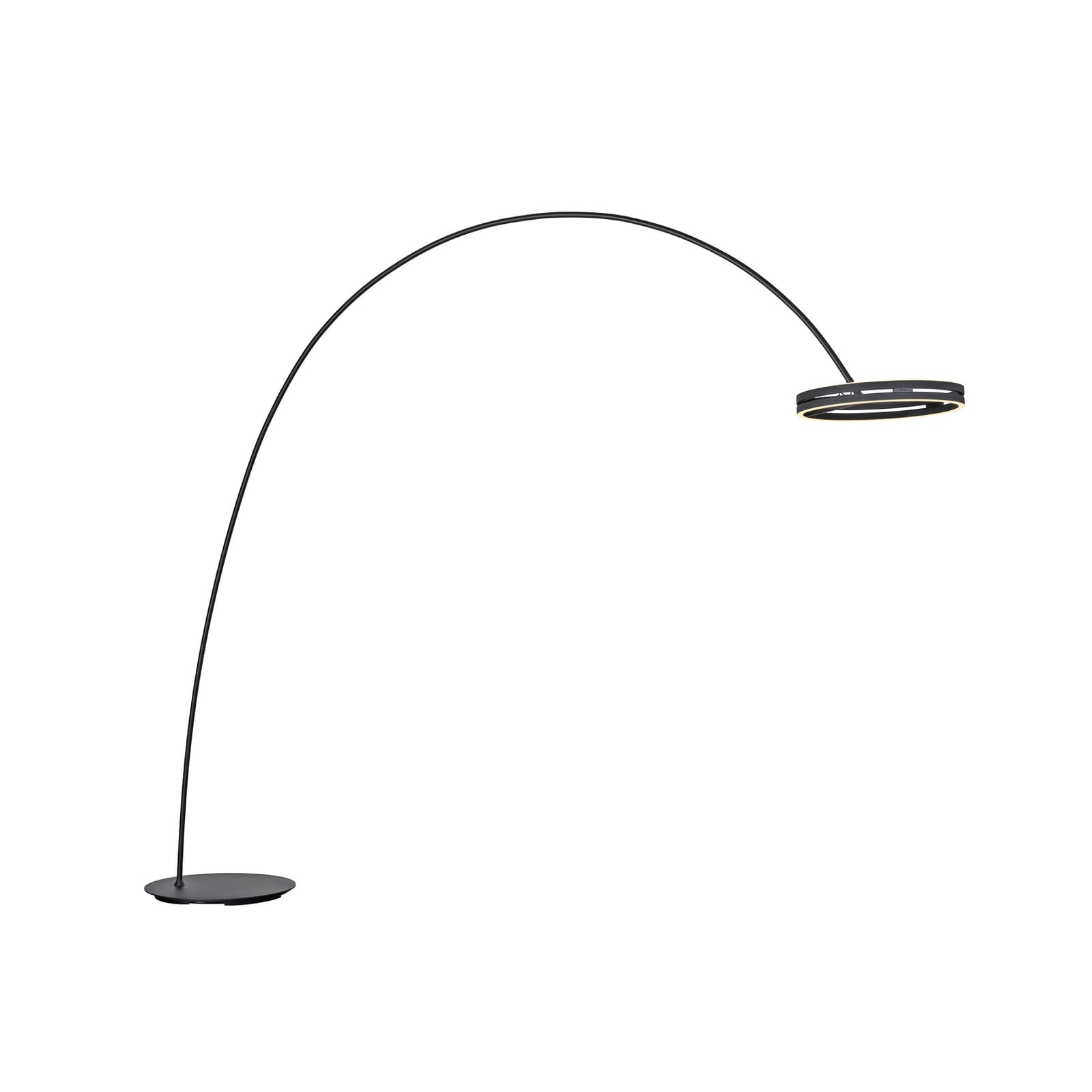 LED buegulvlampe Loop-Bow svart bakside