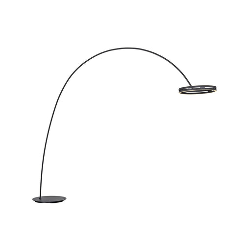 LED buegulvlampe Loop-Bow svart bakside