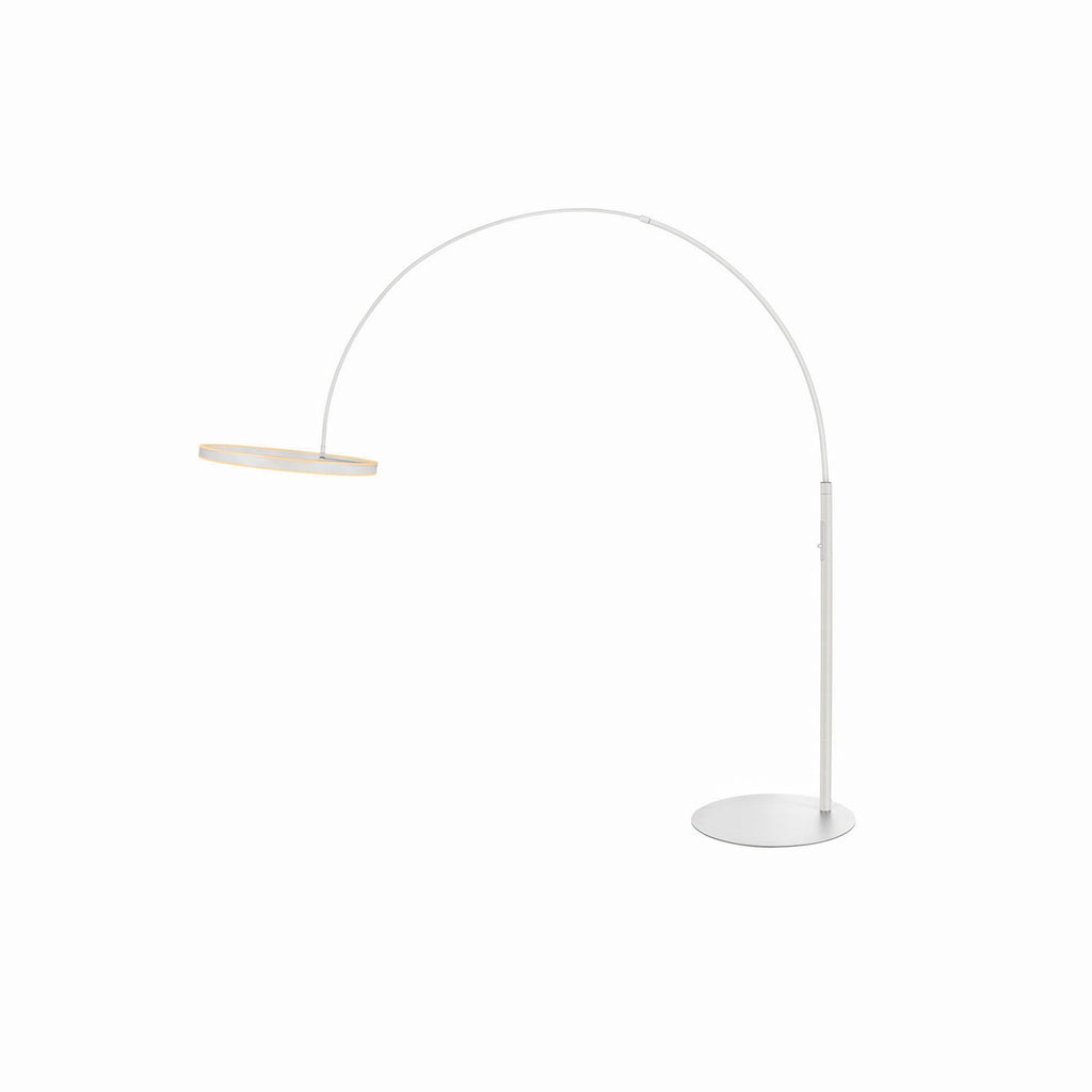 LED buegulvlampe One Bow FL hvit stål bakside