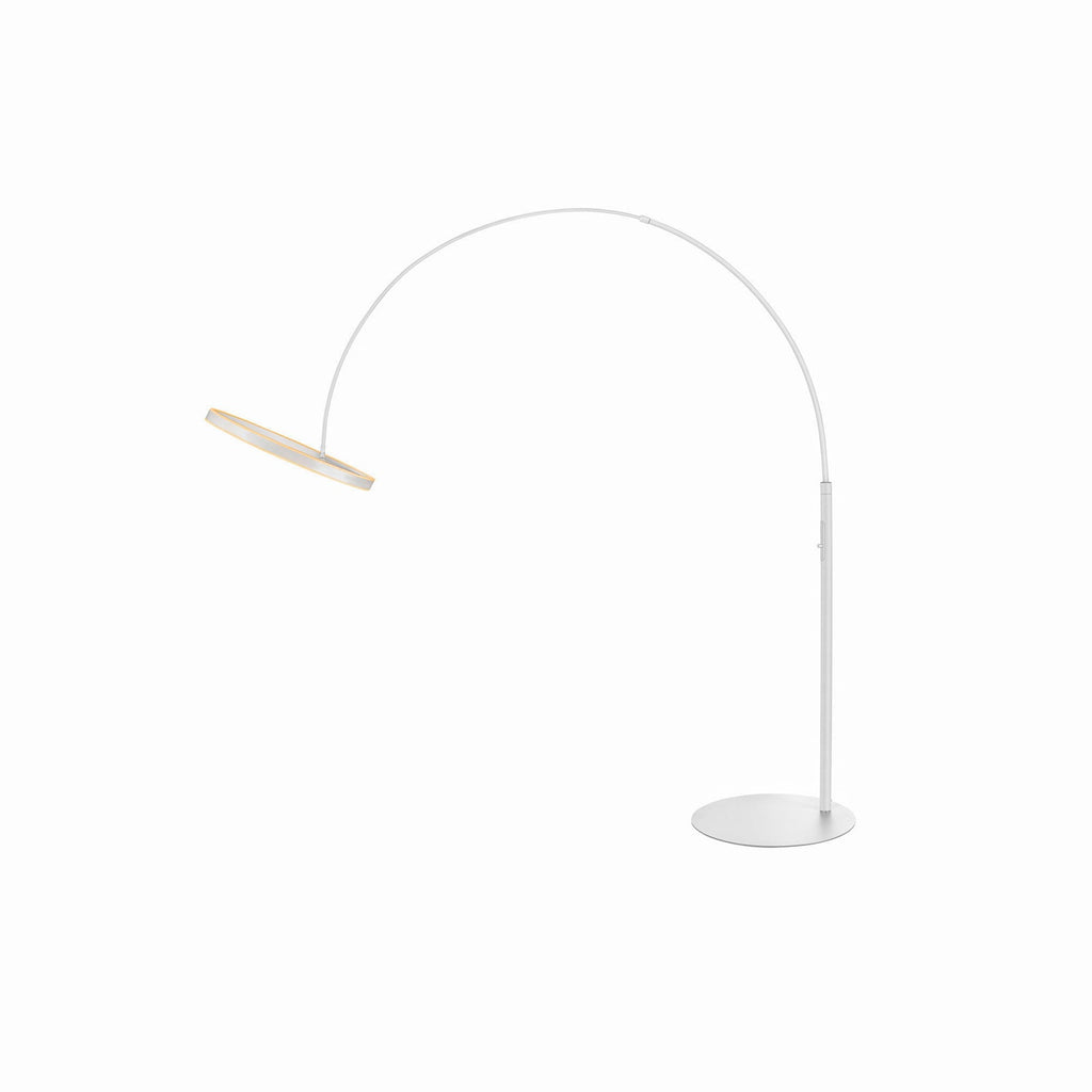 LED buegulvlampe One Bow FL hvit stål detaljbilde