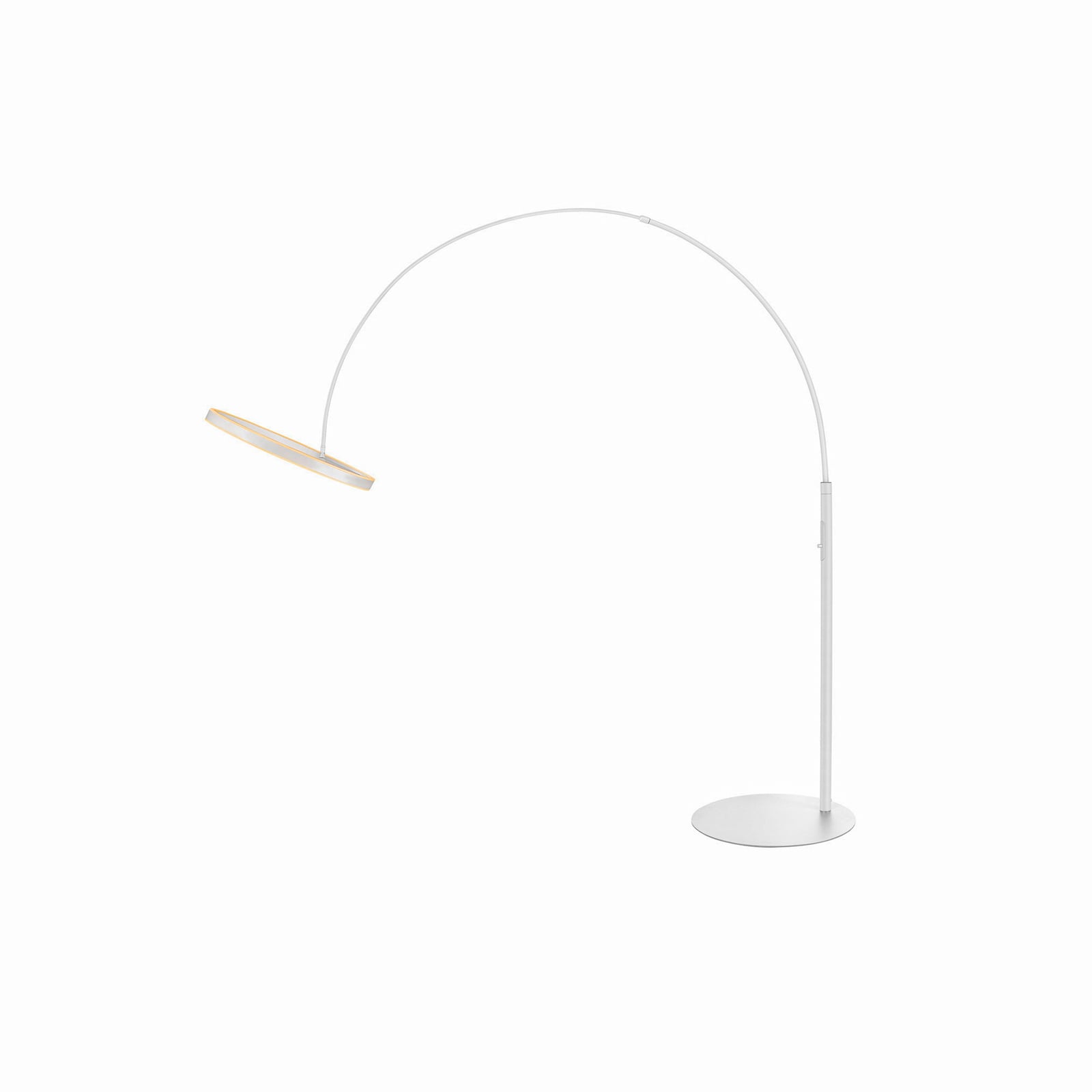LED buegulvlampe One Bow FL hvit stål detaljbilde