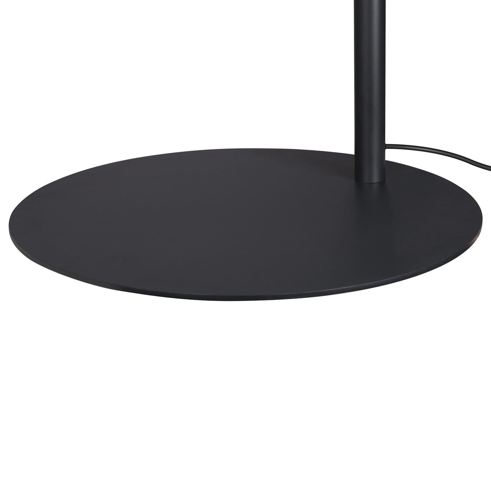 LED buegulvlampe One Bow FL svart/messing bryter på lampe