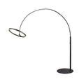 LED buegulvlampe One Bow FL svart stål forfra