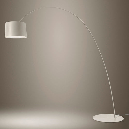 Bakside av LED buegulvlampe Twiggy Elle greige dimbar