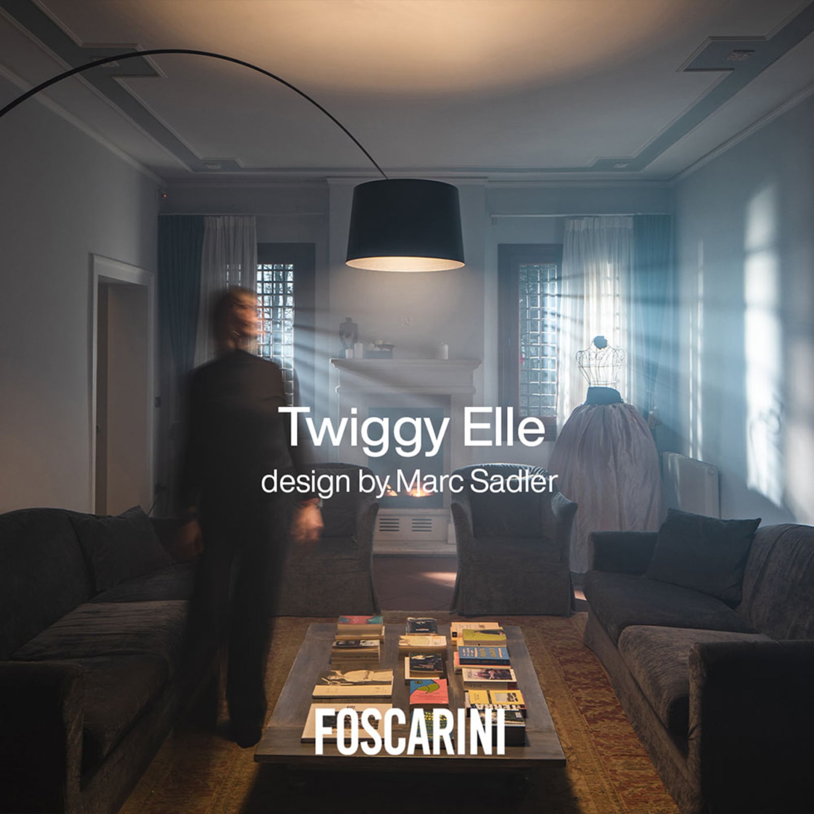 LED buegulvlampe TwiggyElle MyLight CCT dimbar svart med Casambi-app