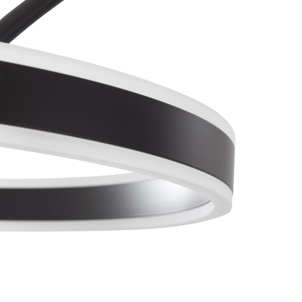 LED buegulvlampe Yekta svart Ø50 cm detalj av fot