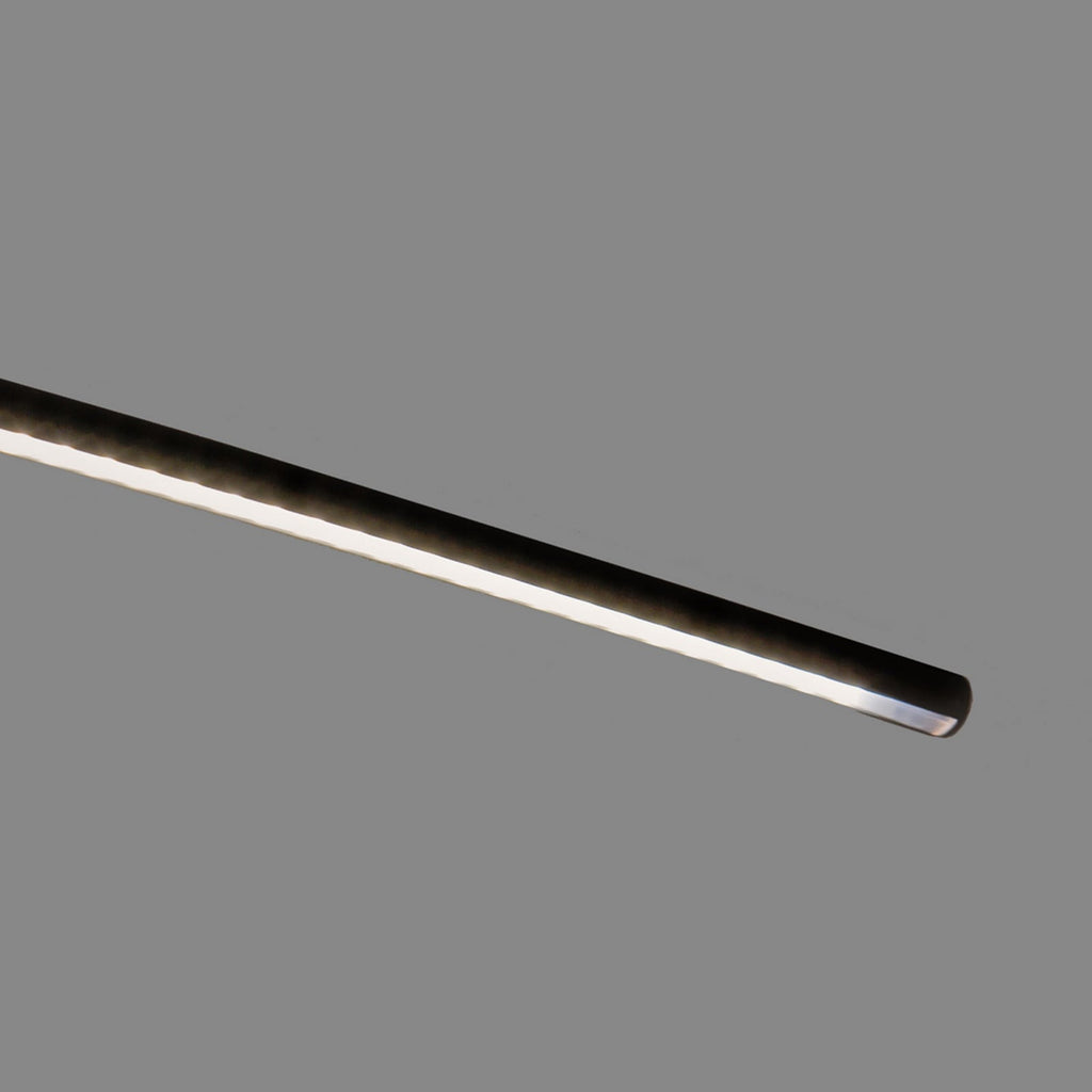 LED buelampe Danua svart aluminium dimbar helhetsbilde