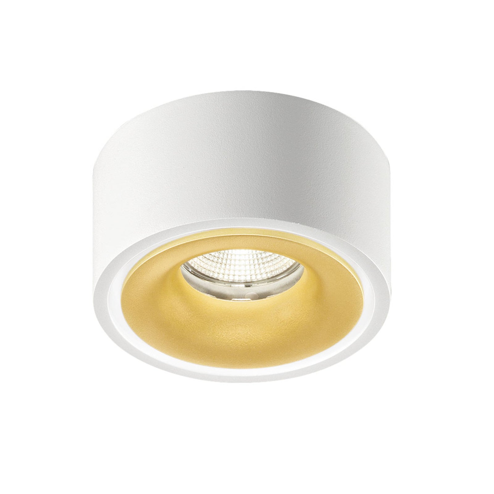 LED innbyggingsspot Clippo EP hvit-gull dimbar 14W 2700K bakside