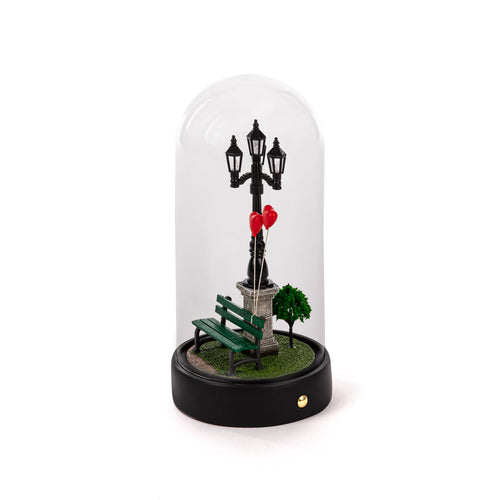 LED dekofigur My Little Valentine kunstharz og glass forfra