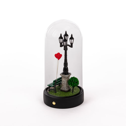 LED dekofigur My Little Valentine kunstharz og glass bakside