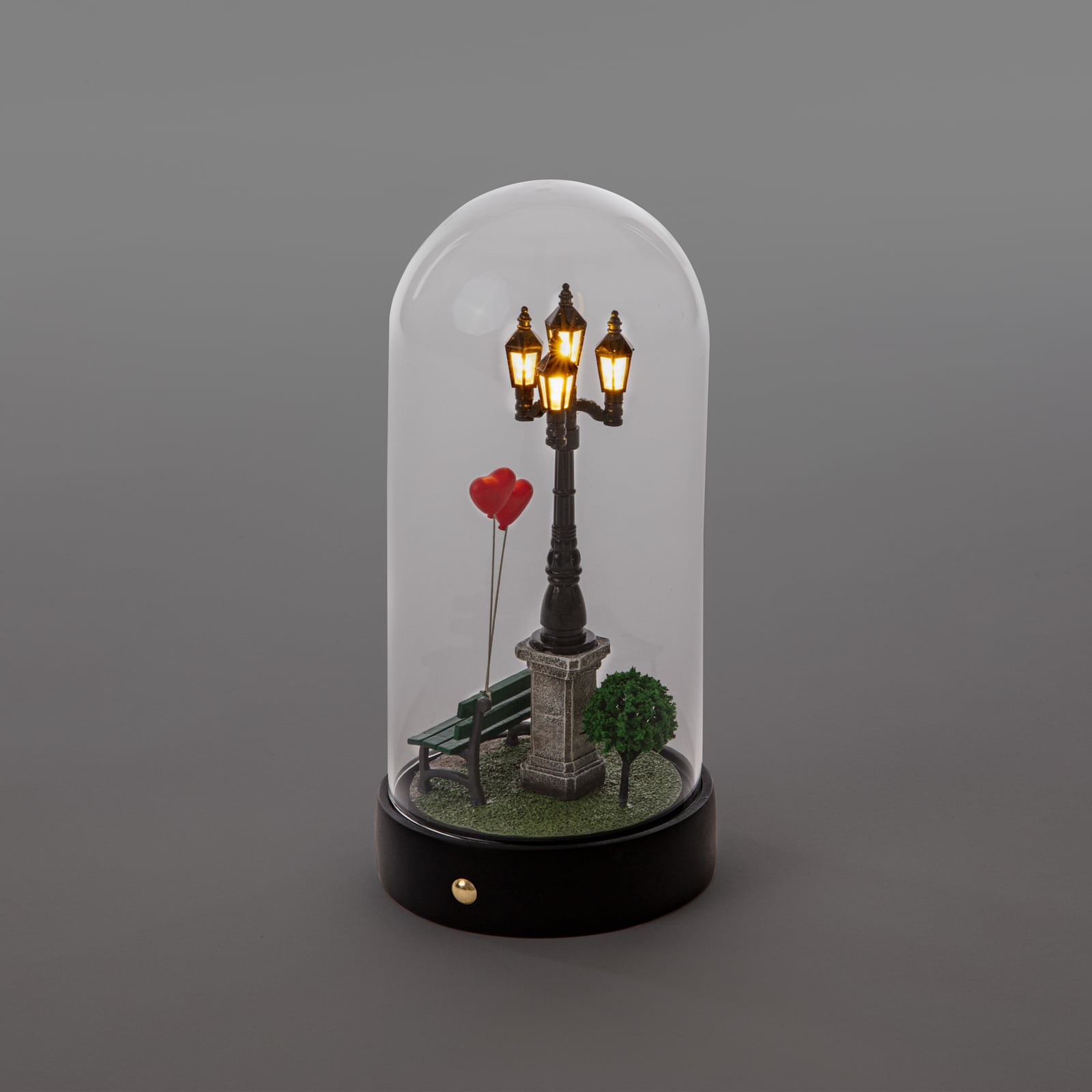 LED dekofigur My Little Valentine kunstharz og glass side