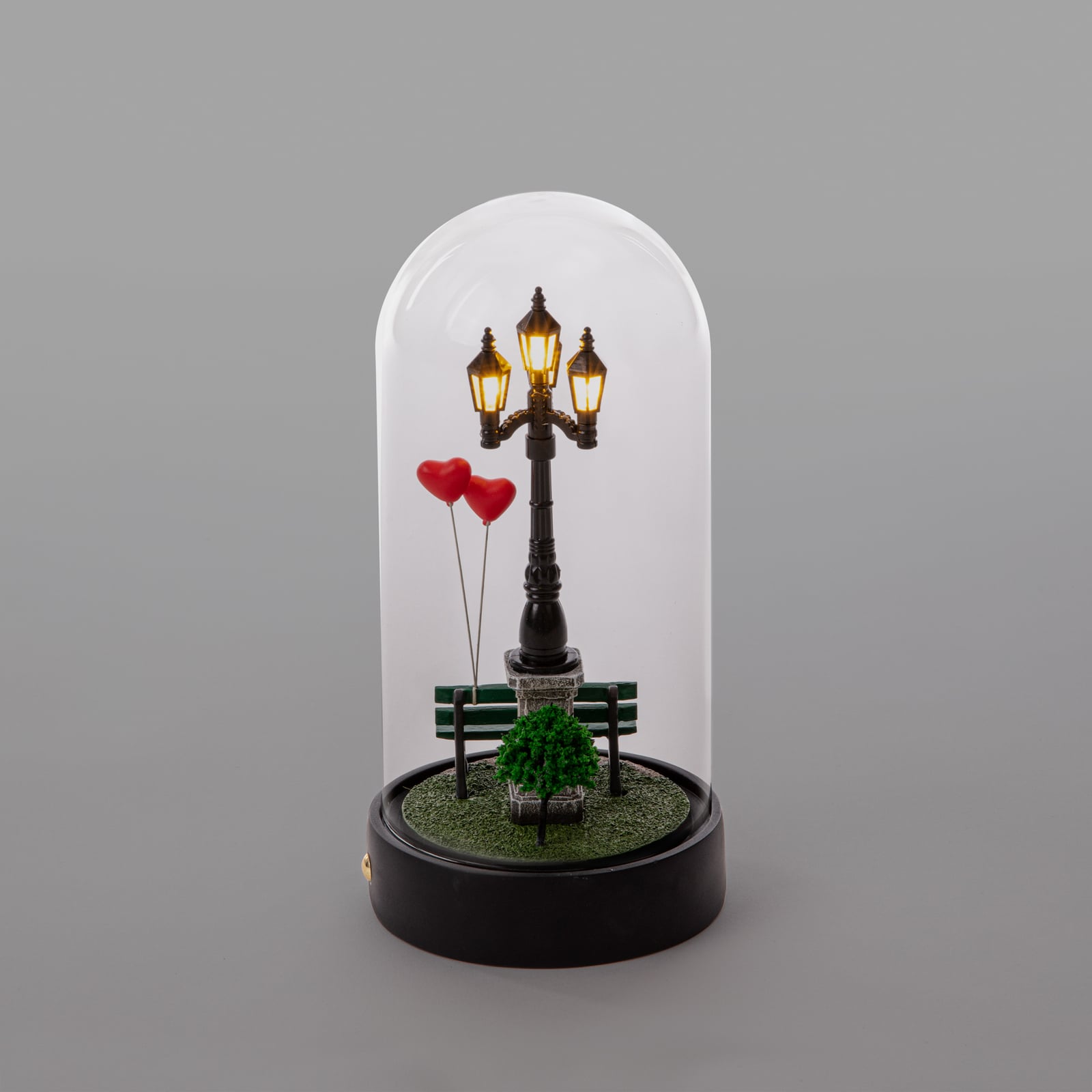 LED dekofigur My Little Valentine kunstharz og glass lysdetalj