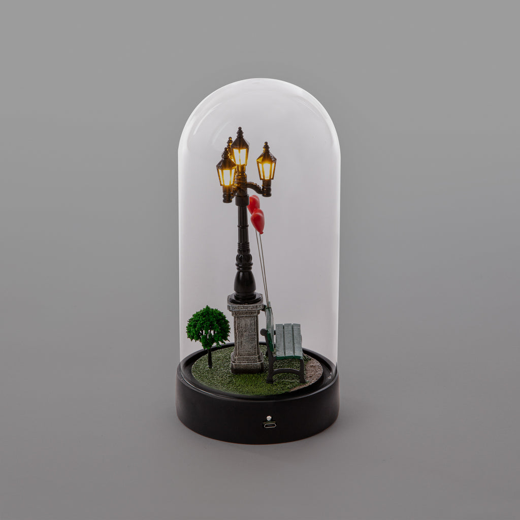 LED dekofigur My Little Valentine kunstharz og glass helhet