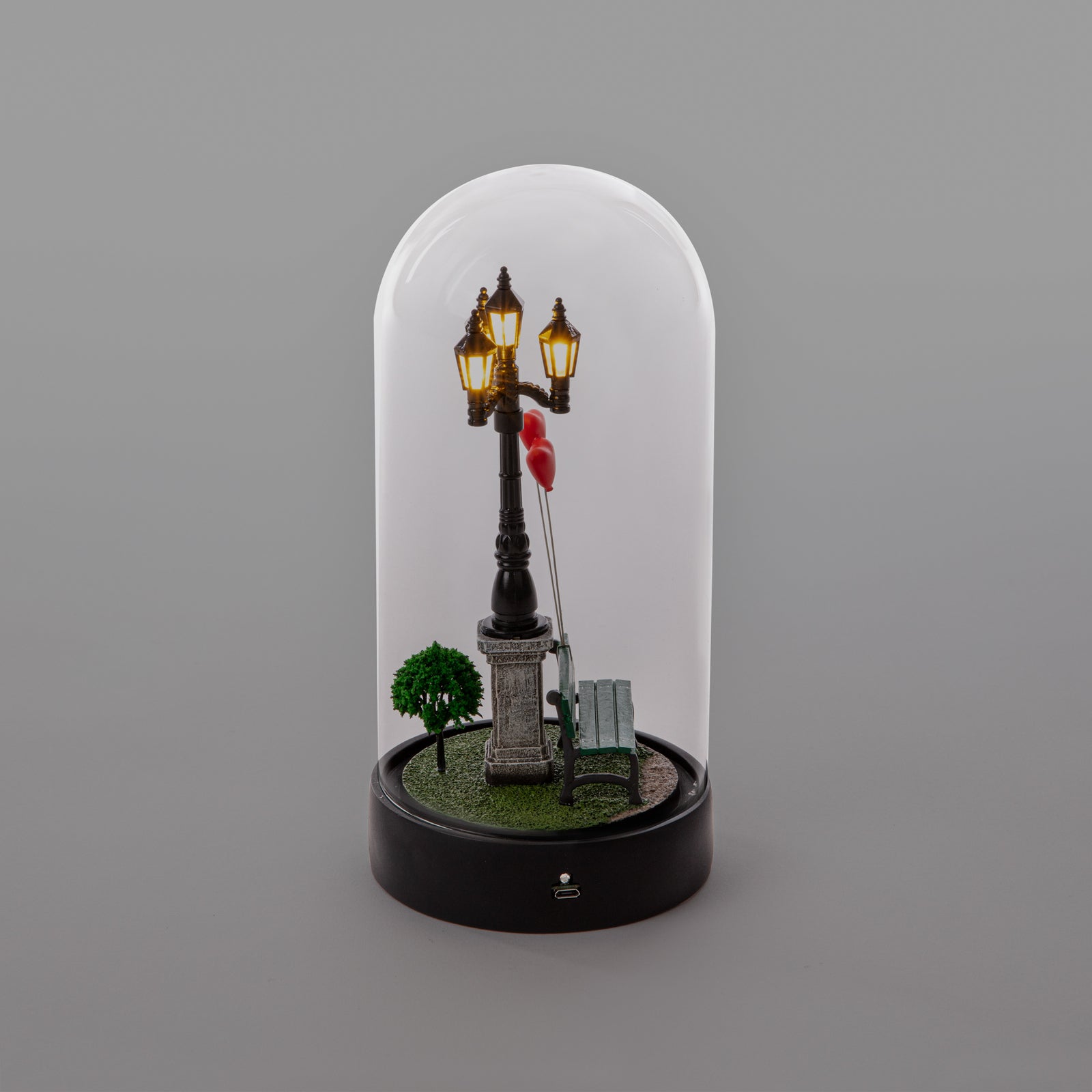 LED dekofigur My Little Valentine kunstharz og glass helhet