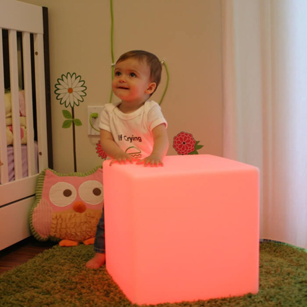 Oversikt LED dekolampe Big Cube terning RGB dimbar IP68 43 cm