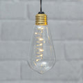 LED dekolampe Glow vintage pæreform med timer klar forfra