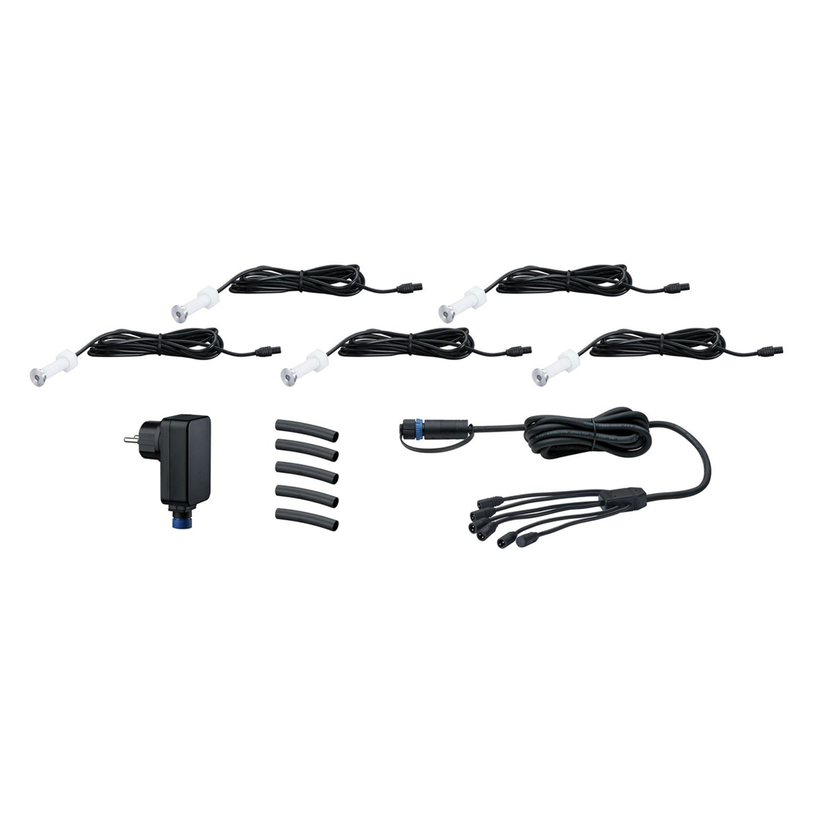 LED dekor-bakkespot Plug & Shine basissett 5-pk IP65 Paulmann detalj