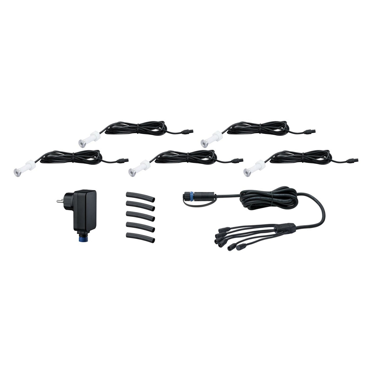 LED dekor-bakkespot Plug & Shine basissett 5-pk IP65 Paulmann detalj