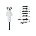 LED dekor-bakkespot Plug & Shine 5-pk rustfritt stål IP65 forfra