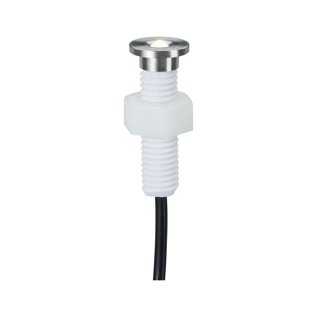 LED dekor-bakkespot Plug & Shine 5-pk rustfritt stål IP65 bakside