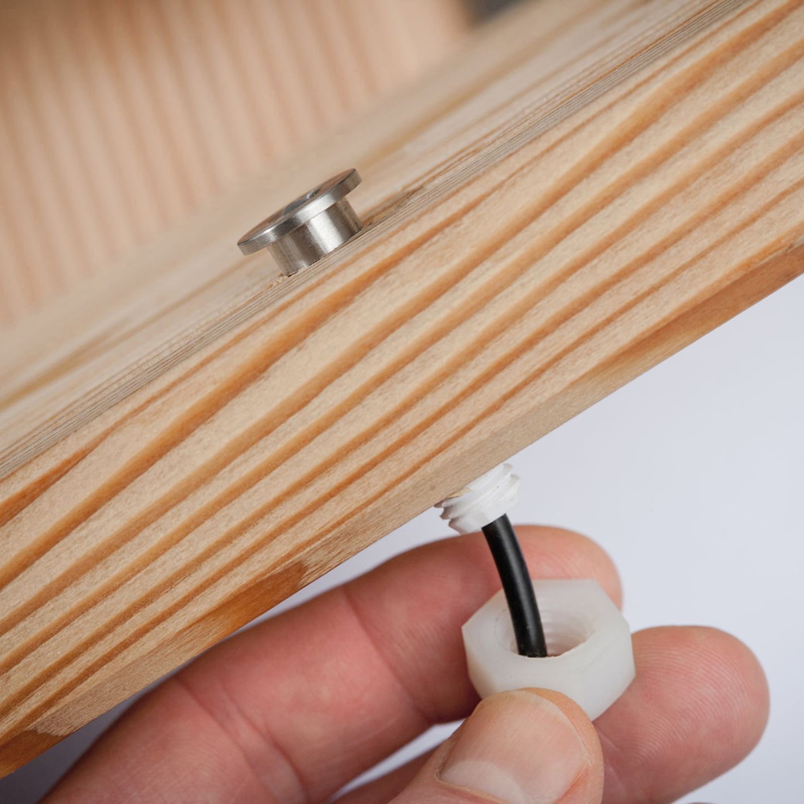 LED dekor-bakkespot Plug & Shine 5-pk rustfritt stål IP65 kabeltilkobling