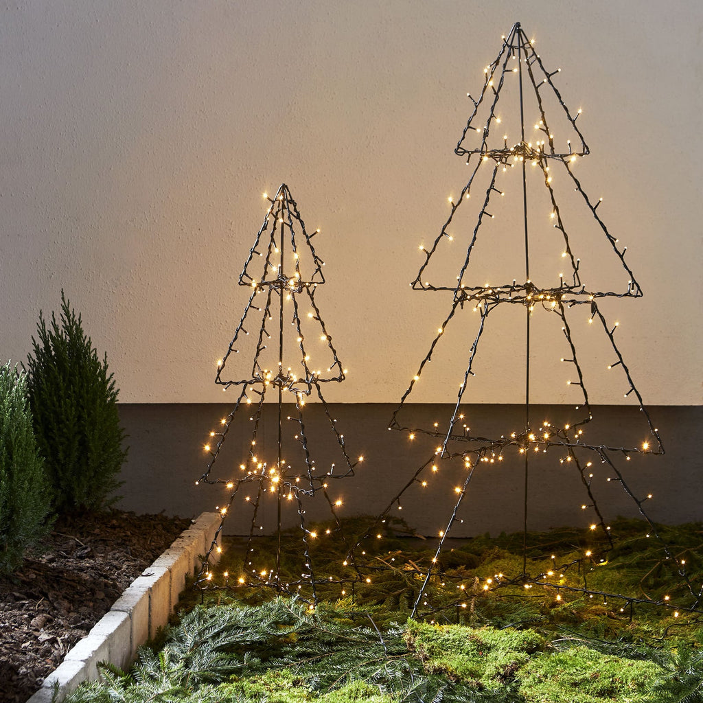 LED-dekorasjon juletre Foldy 90 LED 50 cm IP44 montert utendørs