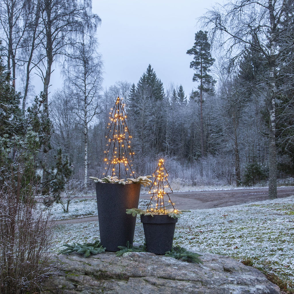 kabel og Schuko-plugg på LED-dekorasjon juletre Foldy 90 LED 50 cm IP44