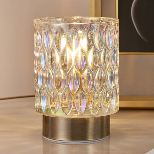 LED dekorasjonslampe Clear Glamour dikroisk glass batteri E14 - Pauleen forfra
