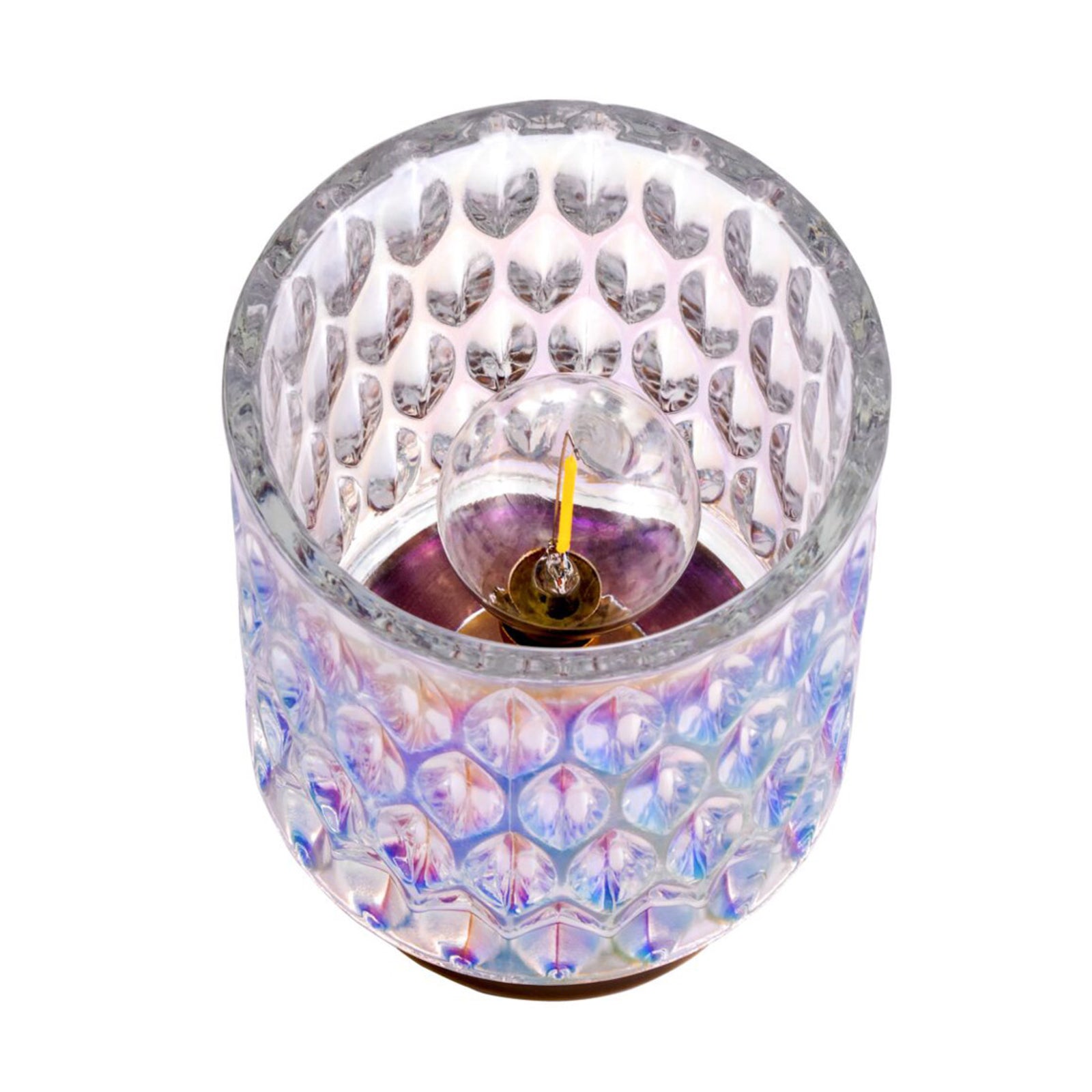 Sidebilde av LED dekorasjonslampe Clear Glamour dikroisk glass batteri E14 - Pauleen