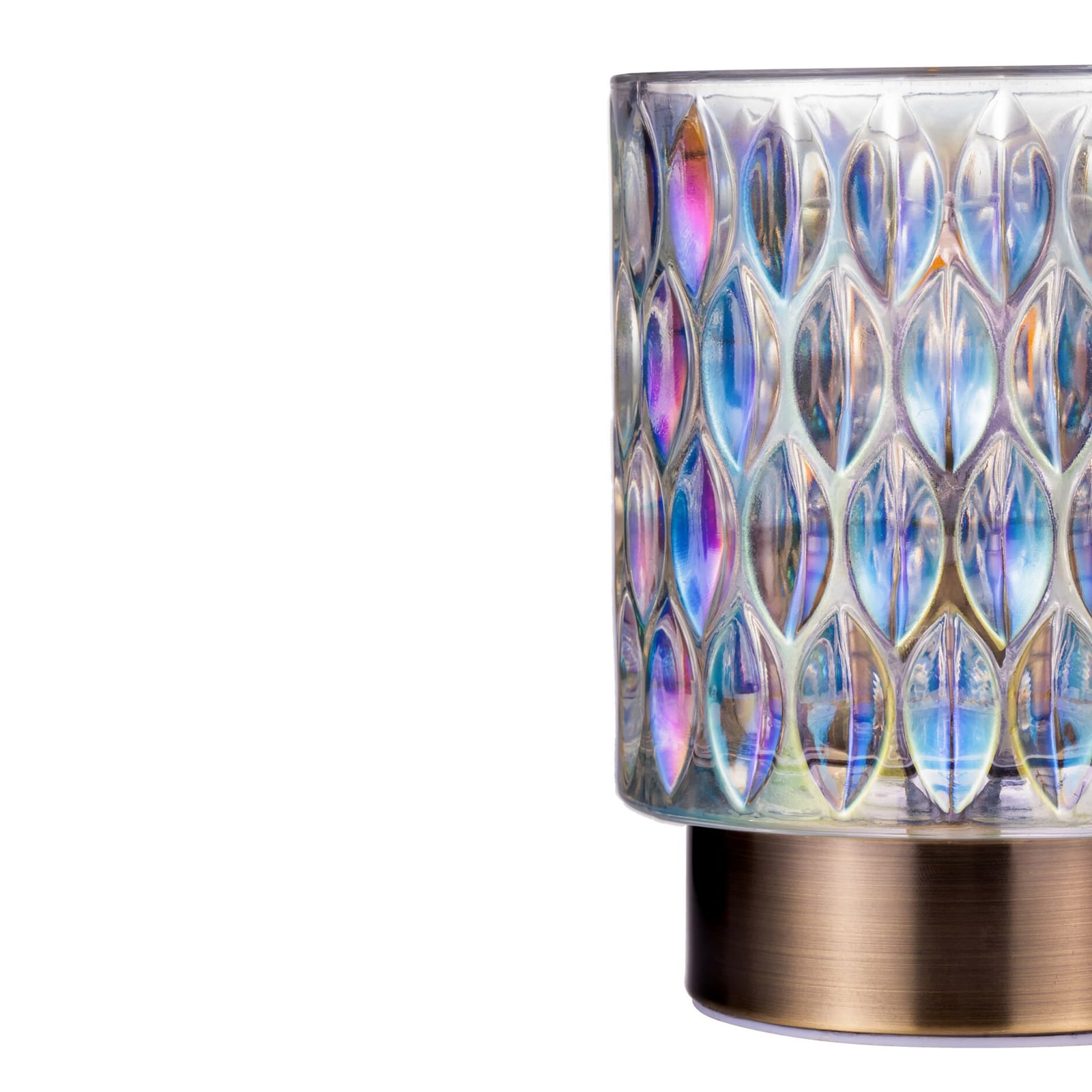 LED dekorasjonslampe Clear Glamour dikroisk glass batteri E14 - Pauleen i bruk