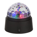 LED dekorasjonslampe Disco RGB fargeskiftende Ø9 cm forfra