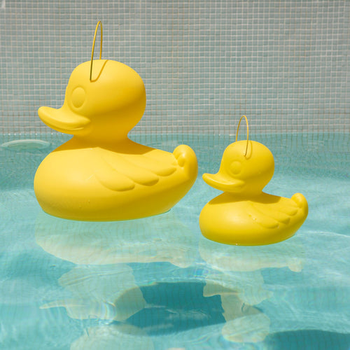 LED dekorasjonslampe DUCK-DUCK S dimbar RGB IP68 gul bakside