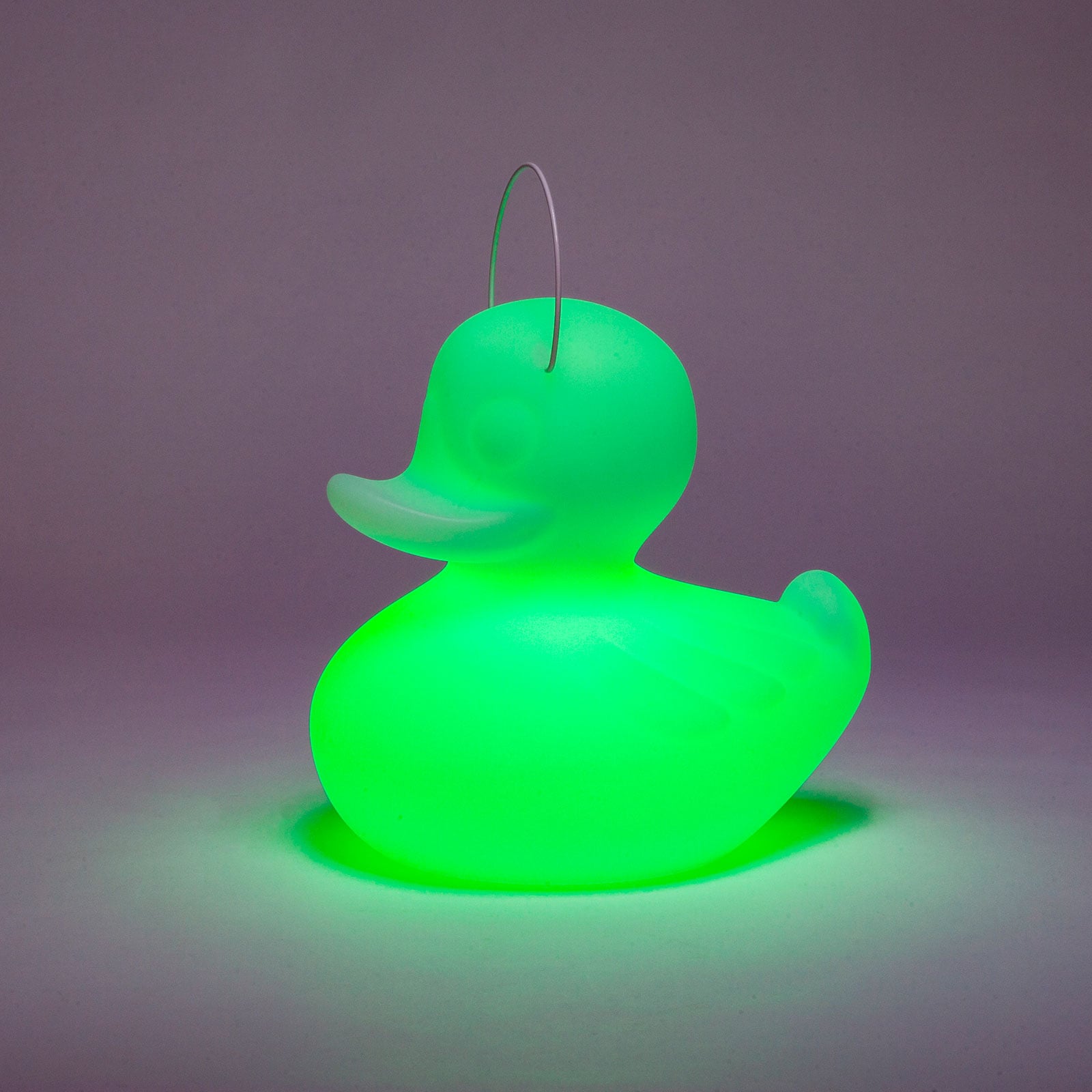 Nærbilde av LED dekorasjonslampe DUCK-DUCK S dimbar RGB IP68 gul
