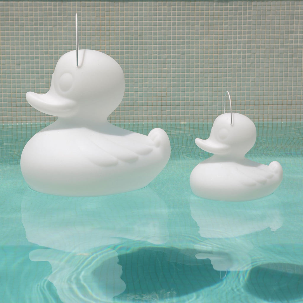 LED dekorasjonslampe DUCK-DUCK S dimbar RGB IP68 hvit bakside